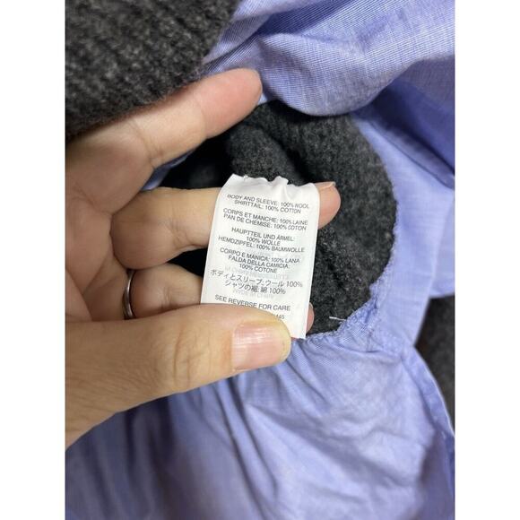 J CREW Wool Poplin SWEATER Knit Time Capsule Preppy Classic Women Sz M Normcore - Picture 6 of 10